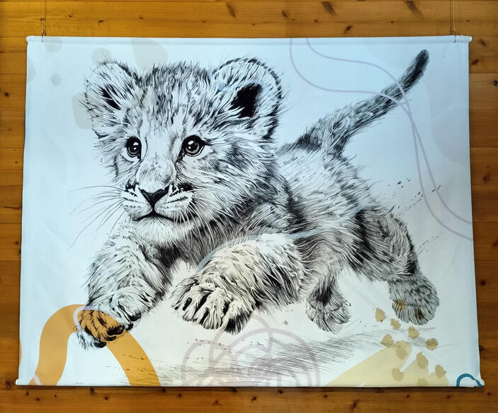 Baby Lion Tapestry Baby Lion Tapestry